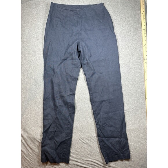 Connie Roberson Pants Women's Size 6 Blue 100%‎ Linen - Picture 1 of 6